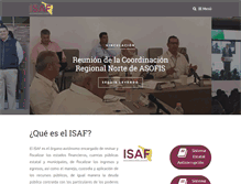 Tablet Screenshot of isaf.gob.mx